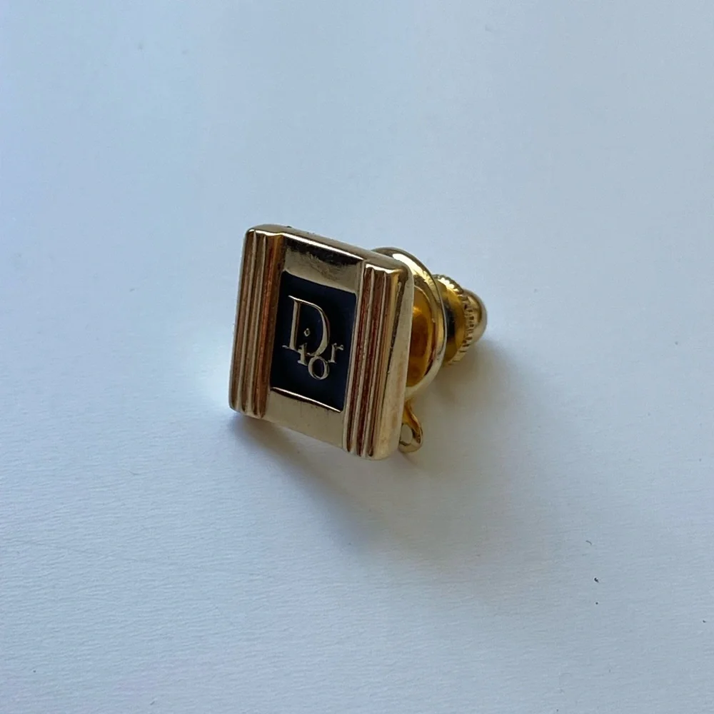 Christian Dior vintage brooch gold tone